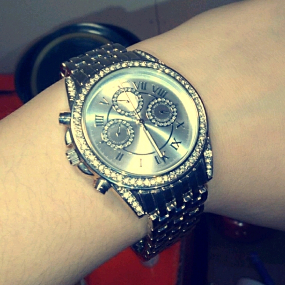 LB silver watch